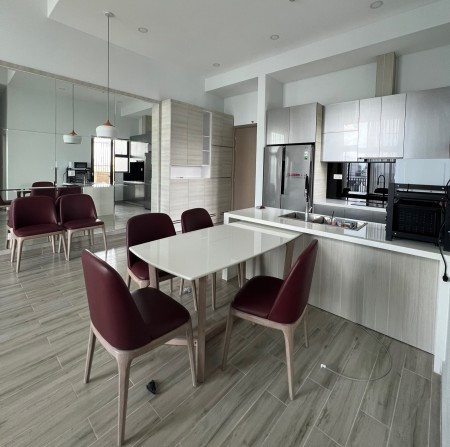 Cho thuê căn hộ The View Riviera Point, 3PN, dtsd 125m2, Full nội thất, View sông
