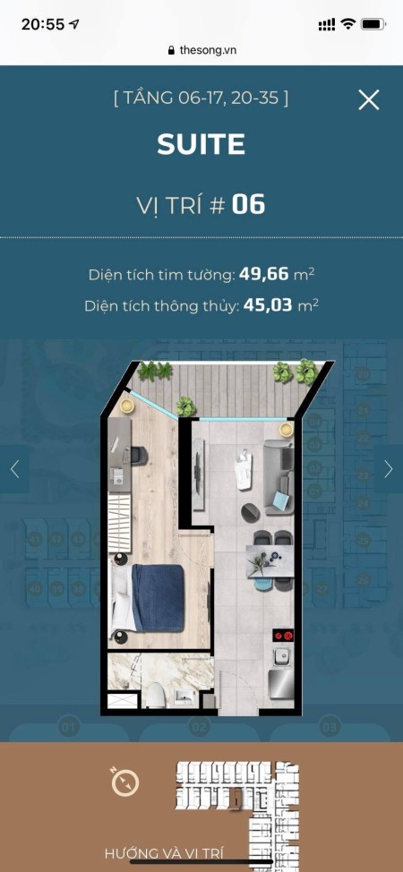 Cần chuyển nhượng gấp căn 1 pn 1wc view nội khu giá hợp đồng, lh 0927127501