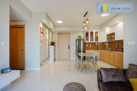 Tin được không, 2PN 80m2 full nội thất đẹp Palm Heights - tầng cao view thoáng giá thuê 14 triệu/th