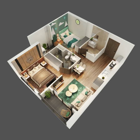 Chỉ 2,27 tỷ căn 2N2WC rẻ nhất tòa SA3 Vinhomes Smart City. Ký mới trực tiếp CĐT