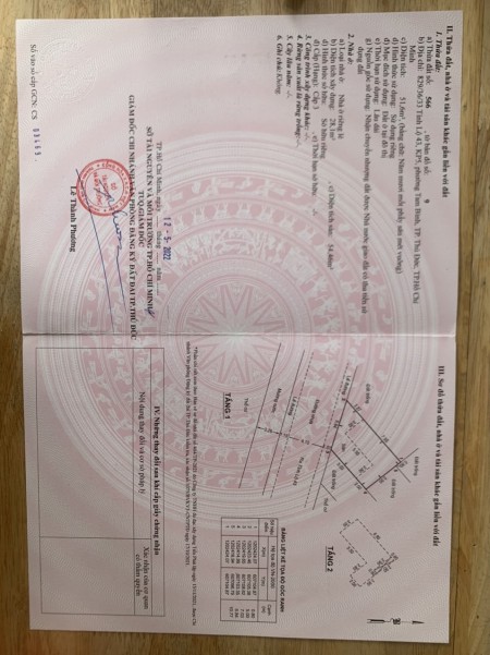 Chính chủ cần bán nhà riêng Quận Thủ Đức Hồ Chí Minh liên hệ 0978347247
