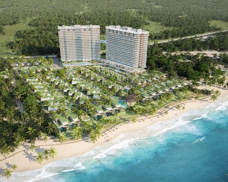 Biệt thự mặt biển tổ hợp nghĩ dưỡng 5* Ixora Hồ Tràm Strip, Golf, Casino, rừng và biển