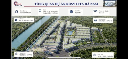 Chính thức mở bán Kosy Lita Hà nam, giá tốt đầu tư sinh lời cao