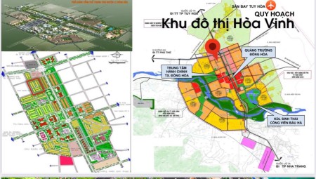Bán đất nền sổ đỏ KĐT Hòa Vinh - Đông Hòa - Phú Yên tiện ích đủ