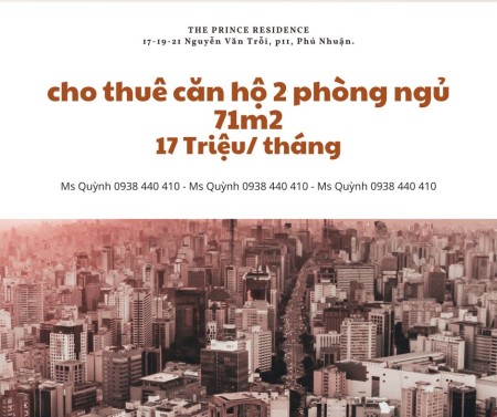 Cho thuê The Prince 2PN nội thất đầy đủ