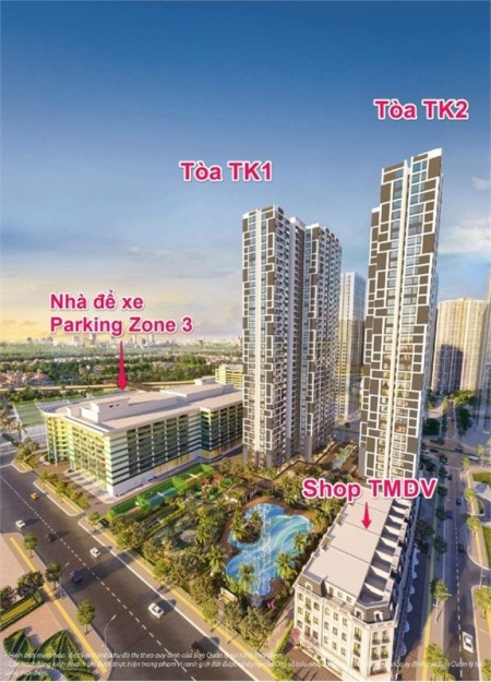 Bán căn hộ The Tonkin 2 chung cư Vinhomes Smart City, pháp lý chuẩn