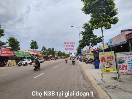 Lô đất cách chợ N3B, bệnh viện Hạnh Mỹ Sài Gòn và khu công nghiệp 311 hecta của Becamex chỉ 100m.