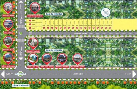 Bấn đất nền Lộc An 95m2 thổ cư SHR giá 1,1 tỷ, mặt tiền đường Liên Xã