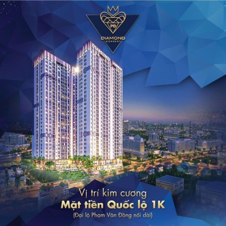 Bán căn hộ mặt tiền 2pn 2 wc giá 2.2 tỷ thanh toán nhẹ nhàng 1%/tháng, cuối năm nhận nhà