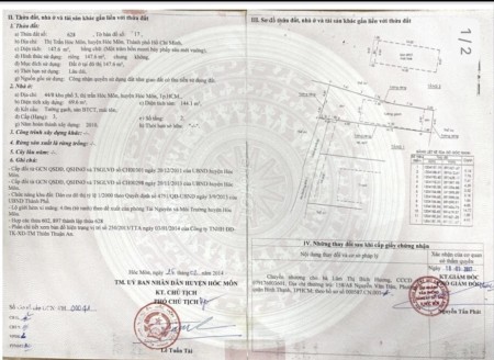 Bán nhà 2 lầu hẻm xe hơi Lý Thường Kiệt, Thị trấn Hóc Môn lh 0906307919