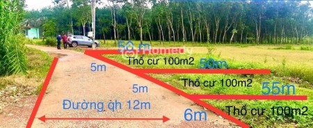 Đất ngay vành đai KCN BECAMEX ĐỒNG PHÚSổ vừa về 9 lô sát tuyến số 04, KCN BCM 6300ha