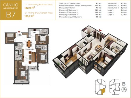 Căn 3N Sunshine Center, chỉ từ 42tr/m2, full NT nhập khẩu, LS 0%, ưu đãi lên tới 600 triệu - ở ngay
