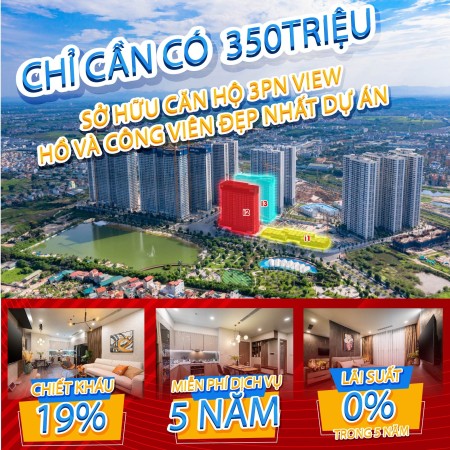 Sở hữu ngay căn hộ view hồ duy nhất tại dự án Imperia Smart City chỉ với 380 triệu