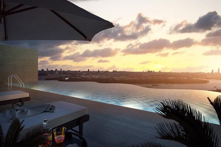 Căn hộ 3 phòng ngủ cho thuê chỉ 39,950 triệu Waterina Suites