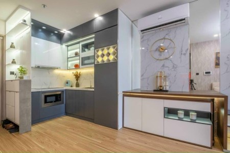 Căn hộ cao cấp 1PN+1 46m2 full nội thất giá 1.3 tỷ tầng trung view thoáng - Vinhomes Ocean Park