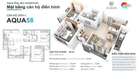 Bán căn hộ Lake 1 view hồ ban công Đông Nam thoáng mát DT 58m² giá: 1,95 tỷ LH: 0867966***