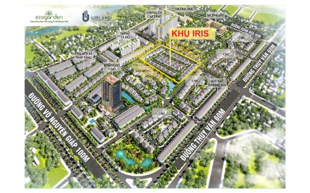 Lô cuối biệt thự Eco Garden Huế DT 150m², hướng Nam 2 mặt tiền, nhỉnh giá 6 tỷ đồng