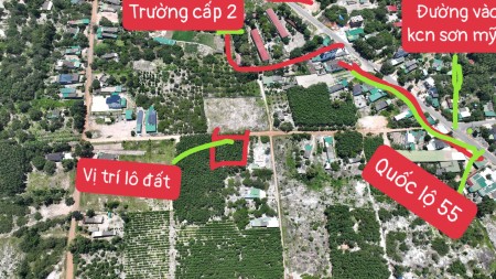 Bán đất trung tâm kcn Becamex Hàm Tân cách Quốc lộ 55 đúng 189m, lh 0965 65 69 68