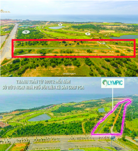 Nhà Phố Liền Kề 5,5x20 giá 6 tỷ 5 View Sân Golf PGA NovaWorld Phan Thiết