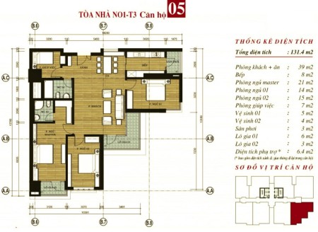 Bán căn hộ tòa N01T3 Khu chung cư Ngoại giao đoàn DT 131m²