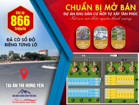 Dự án khu dân cư mới tự xây Tân Phúc giá rẻ pháp lý minh bạch