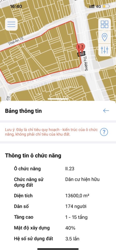 Bán lô đất diện tích 400,7 m2 2 mặt tiền đường Lê Thị Riêng, P. Thới An, Q. 12, Tp. HCM.