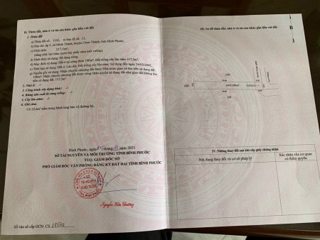 Đất vành đai Becamex chủ kẹt tiền bán rẻ,200m2 giá chỉ 750tr tại chơn thành Bình Phước