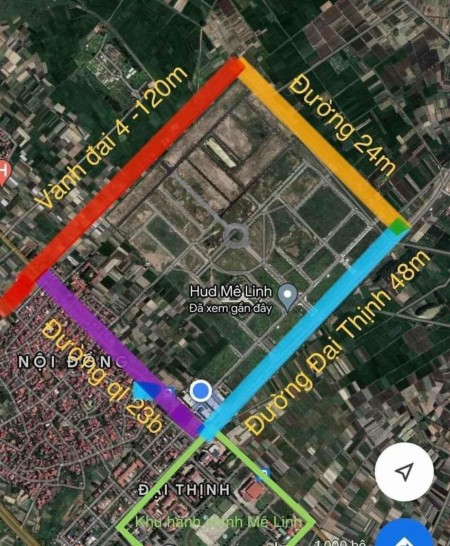 CHỈ TỪ 3 tỷ sở hữu ngay căn bthu nhà vườn 125m2 dự án HUD MÊ LINH, có sổ đỏ
