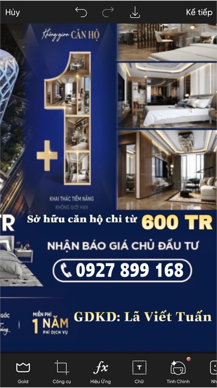 Siêu Phẩm 1N+1 tại dự án Dimond crow Hải phòng, tặng nội thất lên tới 100tr