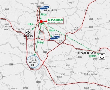Bán công ty Eparks Industrial Complex, có xưởng, giá tốt, diện tích lớn