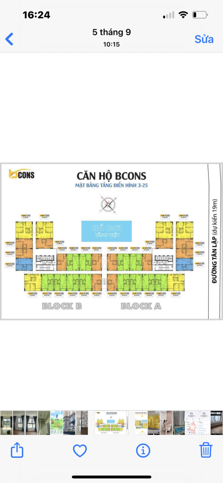 Cho thuê căn hộ Bcons Miền Đông giá 6tr/tháng khu làng đại học