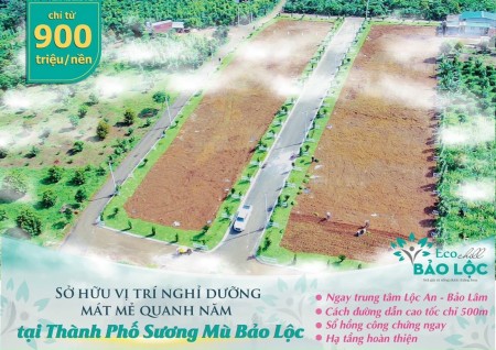 Khu nghĩ dưỡng Bảo Lộc Eco Chill hạ tầng hoàn thiện