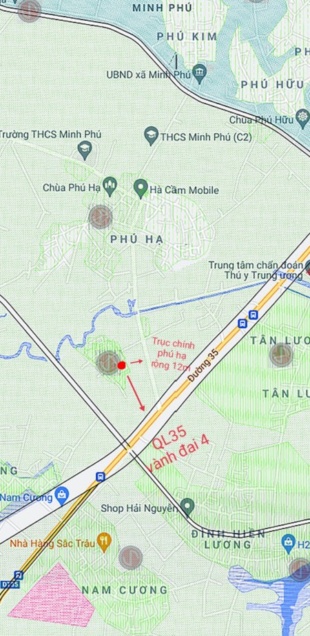 Bán đất Phú Hạ, Minh Phú, Sóc Sơn 182m2 11tr/m Ô TÔ 7 CHỖ VÀNH ĐAI 4 lh 0967613369