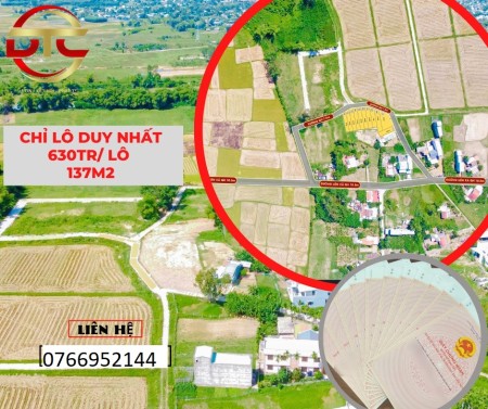 Chỉ từ 600tr - sở hữu ngay 1 lô đất. Nằm ngay trung tâm xã điện tiến giáp ranh đà nẵng.