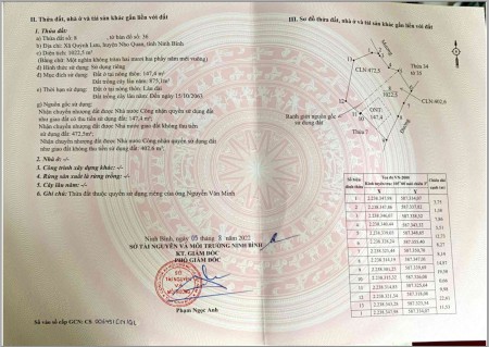 Bán đất Quỳnh Lưu, Nho Quan, Ninh Bình giá 11.3 triệu/m2