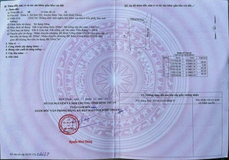 Bán nhanh lô đất 2 mặt tiền thôn 4 có 200 thổ cư pháp lý chuẩn