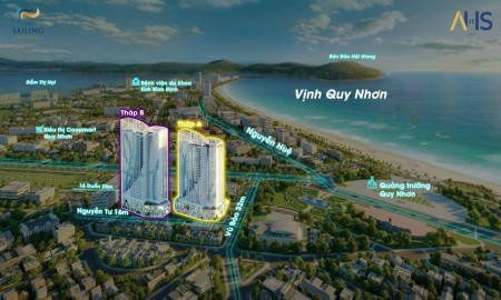 The Sailing - Căn hộ nghỉ dưỡng ngay sát bãi biển TP Quy Nhơn - sổ hồng lâu dài, chỉ từ 1.8 tỷ /căn