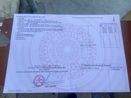 Ninh Điền - Ninh Thọ em còn lô ngang 10m, đường QH20m giá tốt