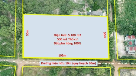 Cực hiếm lô đất 100x48m 3 mặt tiền sau chợ Sơn Mỹ vị trí đẹp