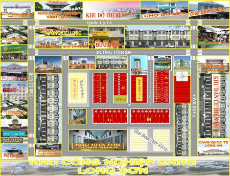 Mở bán 4 lô đất vàng thương mại mặt tiền đối diện UBND xã Long Cang