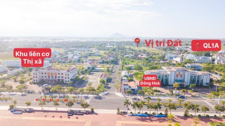 Cần bán lô 2 đất mặt tiền Đông Hòa, Phú Yên, cách sân bay Tuy Hòa đúng 5 phút
