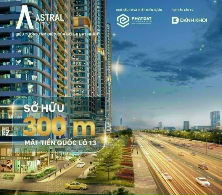 Căn Hộ Cao Cấp mặt tiền QL13 full kính Low - e 2 lớp tính thanh khoản cao có TTTM sầm uất