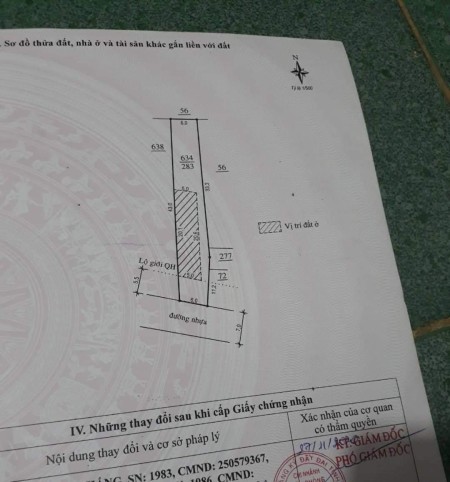 283m2 có thổ 800tr MTĐ Phan Huy Ích, xã Đại Lào, sổ sẵn