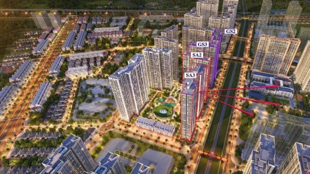 Chủ đầu tư bán căn 1pn+1 dt 43m2, tầng đẹp view đẹp giá 1.9xx chưa có phí sổ tại SA3 Smart City