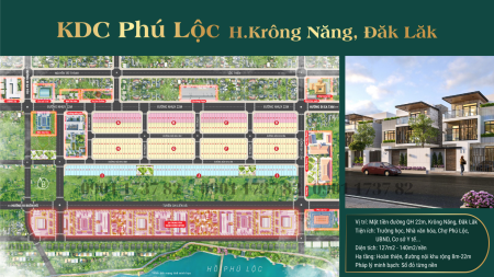 Bán đất nền Sổ đỏ KDC Phú Lộc ĐakLak - Giá đầu tư chỉ 900 triệu/140m²