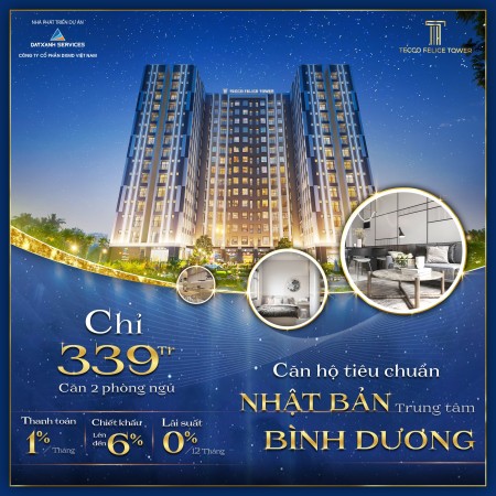 Căn hộ đầu tiên tại thị xã Tân Uyên giá chỉ 17.9 triệu/m²