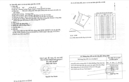 Bán gấp 2 lô đất 2 mặt tiền, sát dự án Đông Tăng Long, Q9, chỉ với 40 tỷ, liên hệ ngay 0374555111