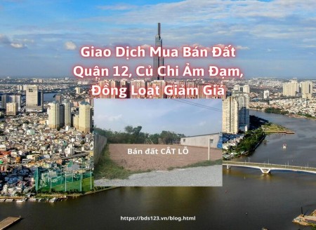 Giao dịch mua bán đất TPHCM tại quận 12, Củ Chi ảm đạm, đồng loạt giảm giá