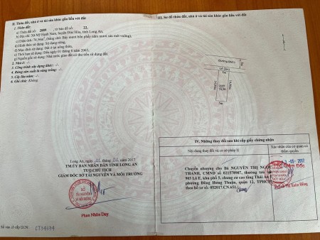 Bán lô đất 74.56m2 gần khu công nghiệp hoàng gia giá 1 tỷ550tr lh: 0906208939