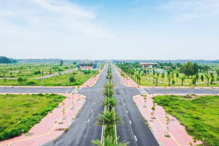 Đất Bến Cát 80m2 đường nhựa 13m, sổ hồng riêng, thổ cư 100%